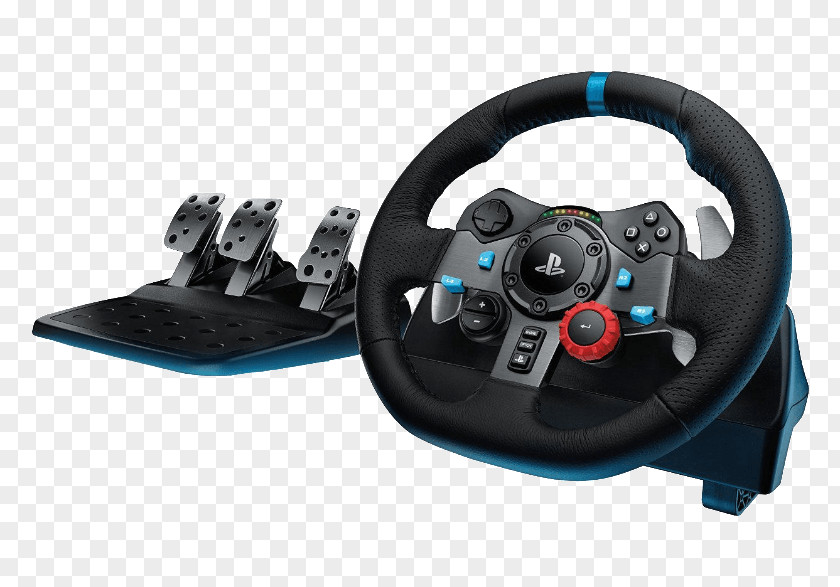 Controller. Logitech G29 Driving Force G920 Racing Wheel Video Game Shifter PNG