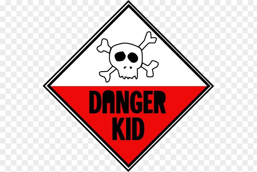 Kid Danger Adhesive Placas Plastic Label Transport De Matières Dangereuses PNG