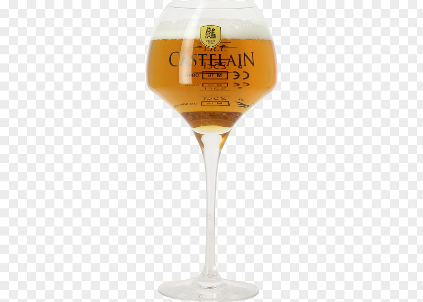 Beer Brasserie Castelain Wine Glass Champagne Cocktail Stemware PNG