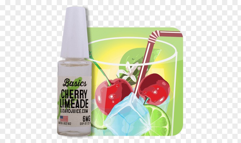 Cherry Material Electronic Cigarette Aerosol And Liquid Juice Limeade Slush PNG
