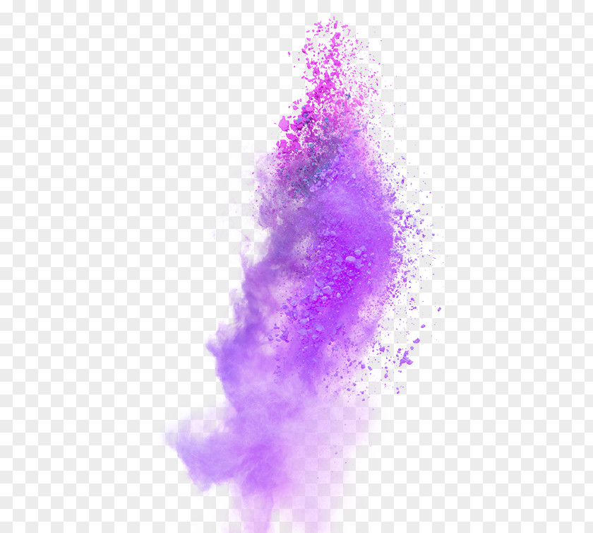 Purple Atmosphere Explosion Dust Effect Element Ink Color PNG