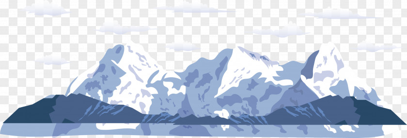 White Simple Iceberg Antarctic Vecteur PNG