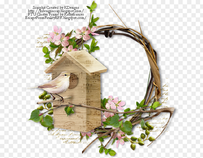 Design Floral Flowerpot PNG