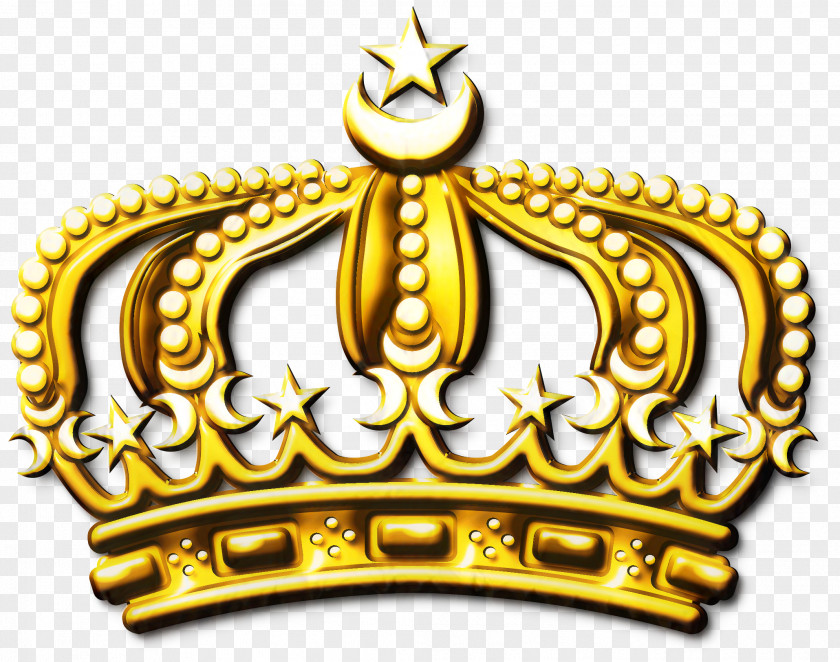 Metal Gold Crown Logo PNG