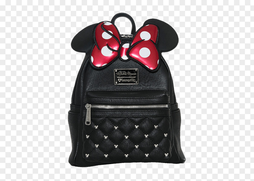 Minnie Mouse Mickey Backpack Artificial Leather Bag PNG