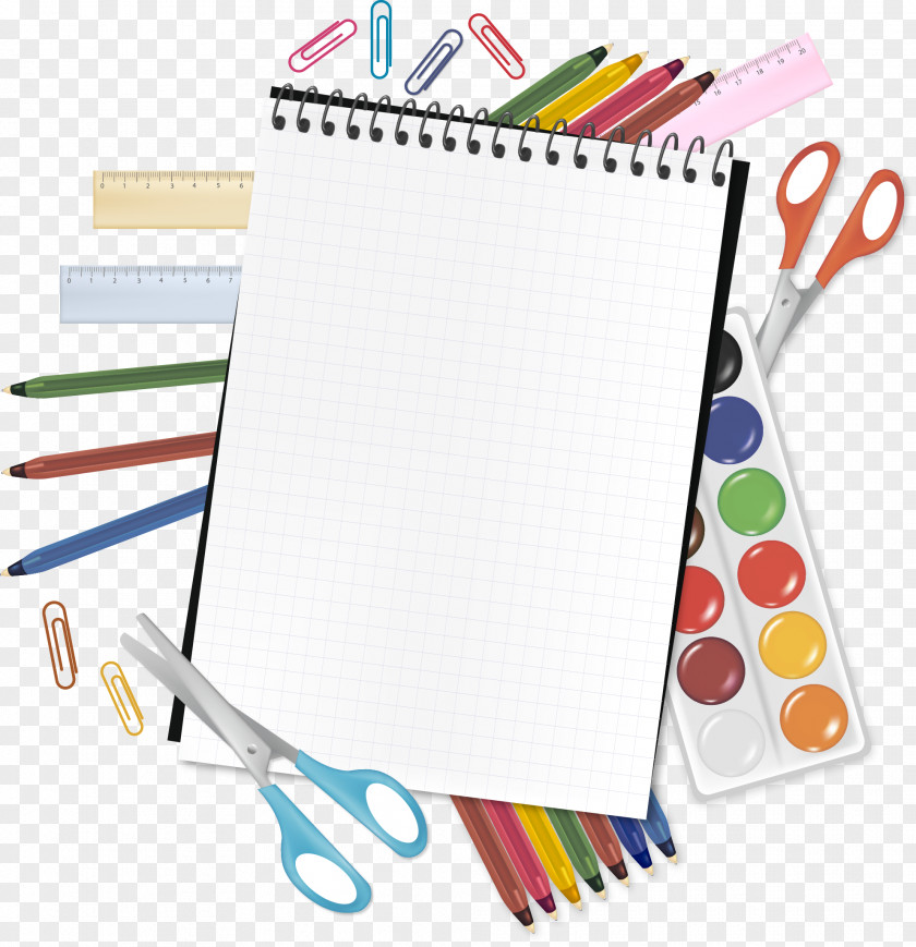 Notebook Paper Clip Stationery School PNG