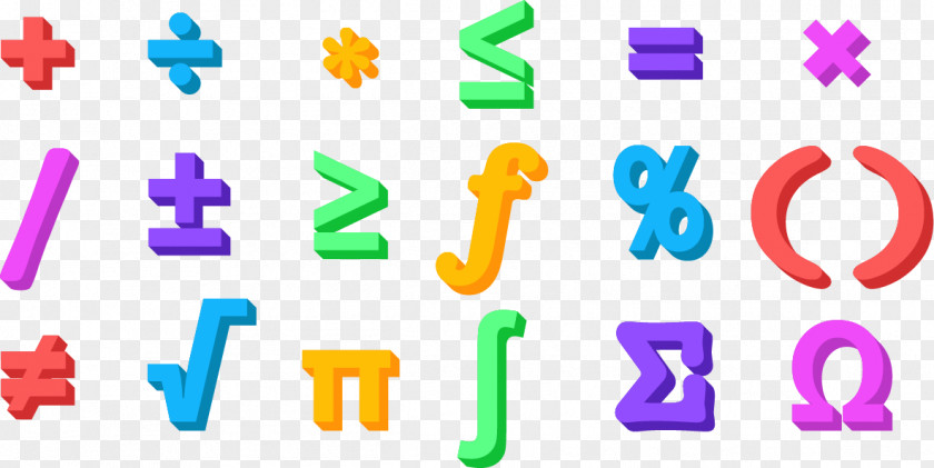 Vector Mathematical Symbols Symbol Mathematics Notation PNG