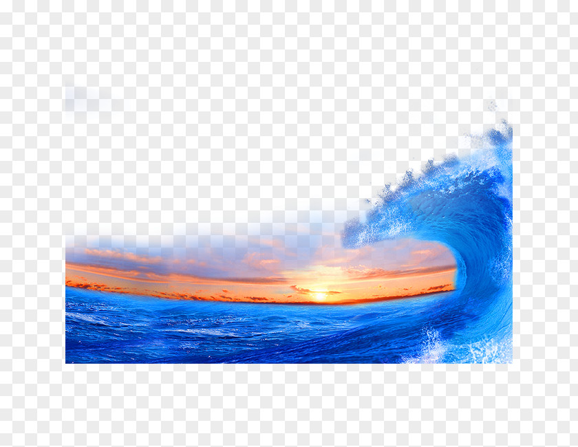 Waves Sunrise Wind Wave Sea PNG