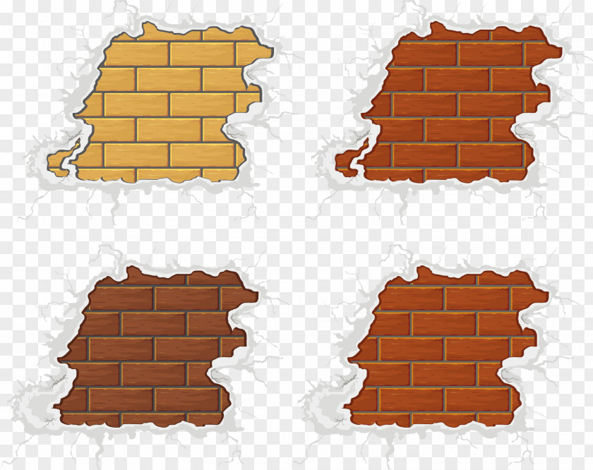 Brick Vector Material Surrounded By Snow Stone Wall Plaster PNG