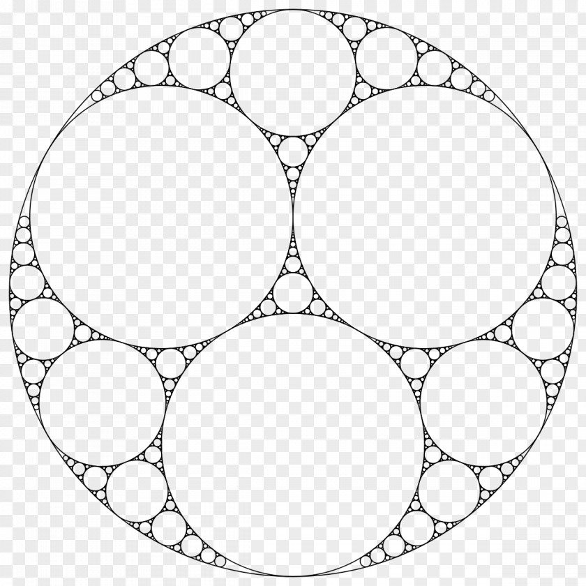 Circle Apollonian Gasket Fractal Tangent Circles Problem Of Apollonius PNG