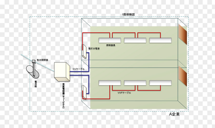 Electrical Work Line Angle Diagram PNG