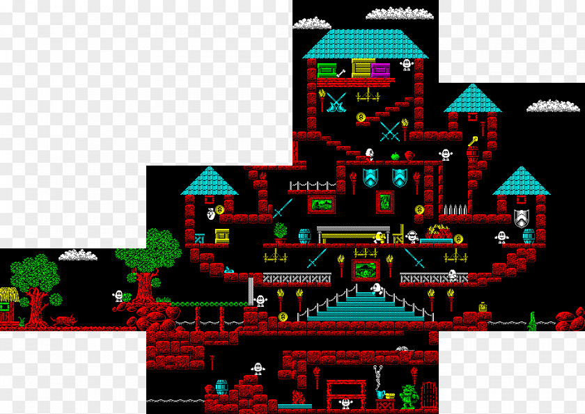 Fantasy World Dizzy Gift From The Gods Video Game ZX Spectrum PNG