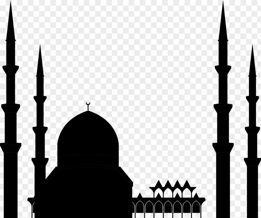 Mosque Silhouette Image Illustration Vector Graphics PNG