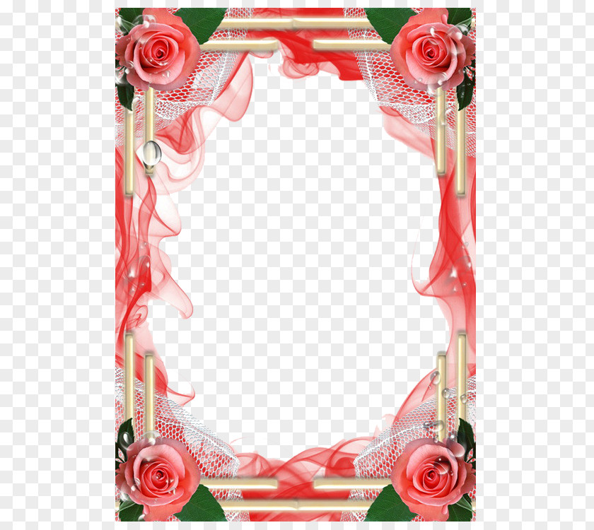 Pink Valentine Square Frame Picture Photography PNG