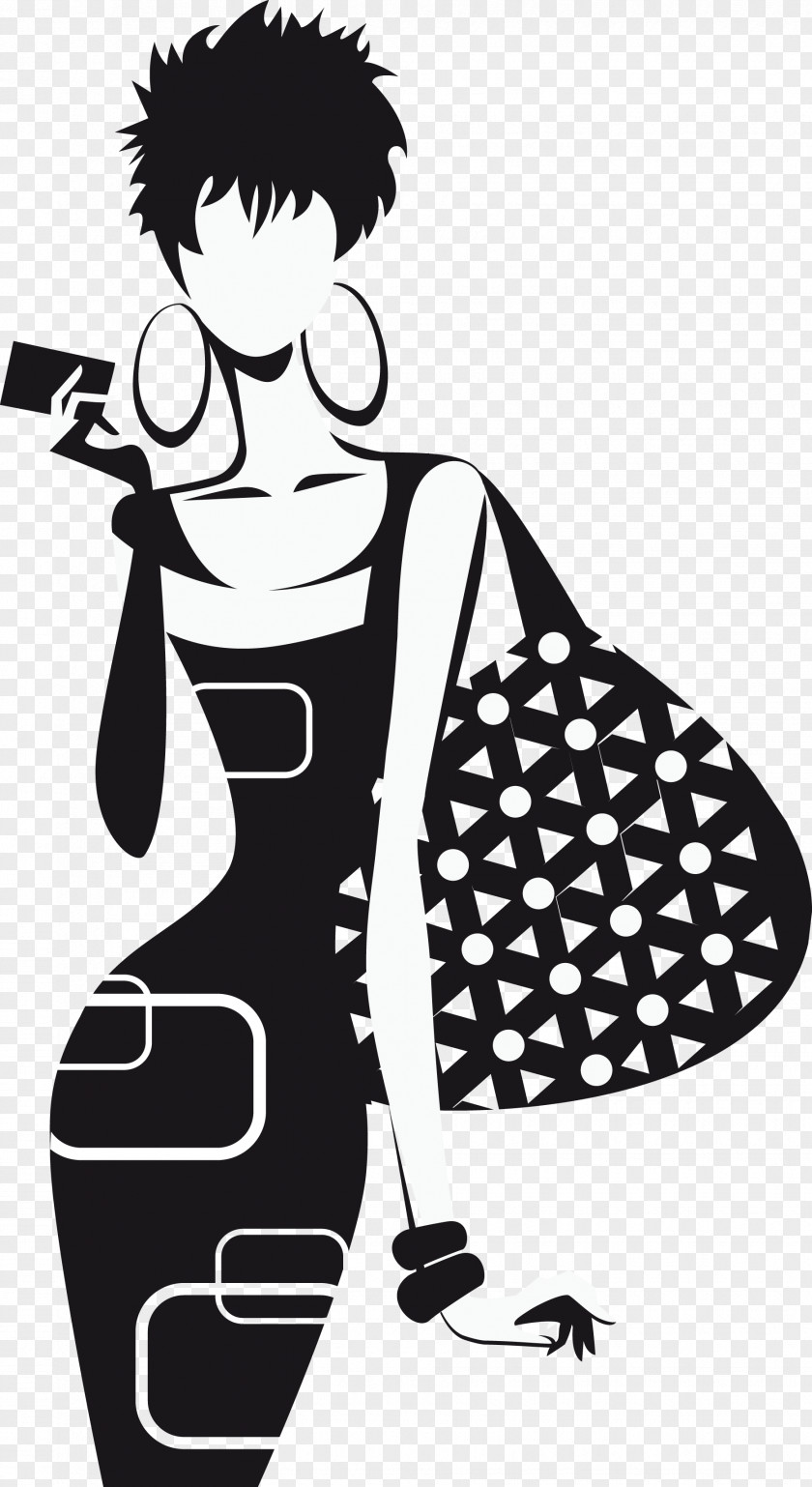 Women Bag Fashion Silhouette Female PNG