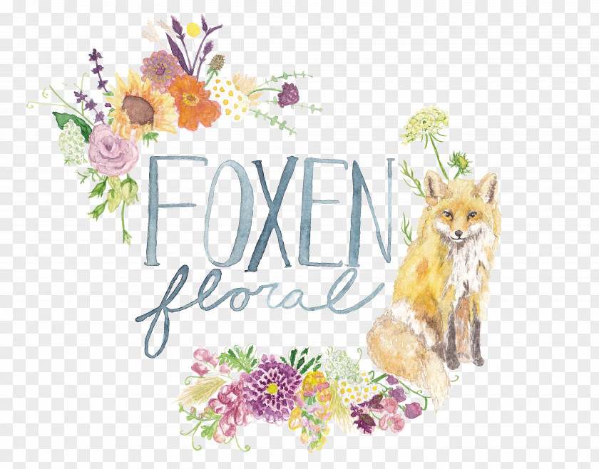 Hand Painted Watercolor Flowers Floral Design Whiskers PNG