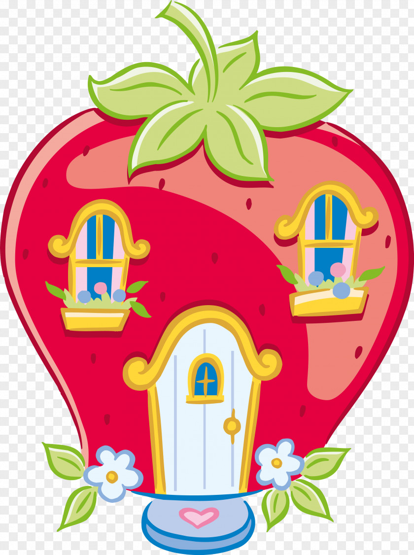 House Strawberry Shortcake Clip Art PNG