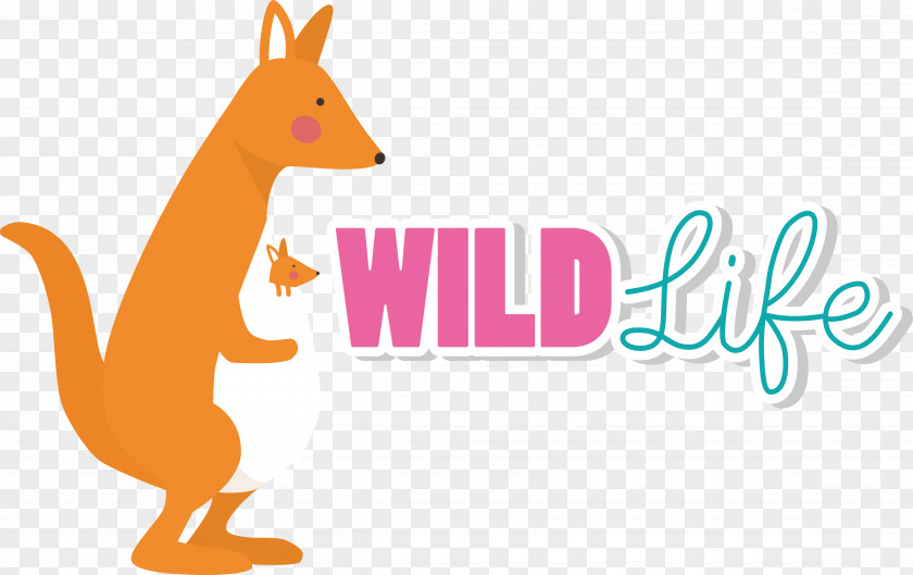 Macropods Dog Cartoon Logo Tail PNG