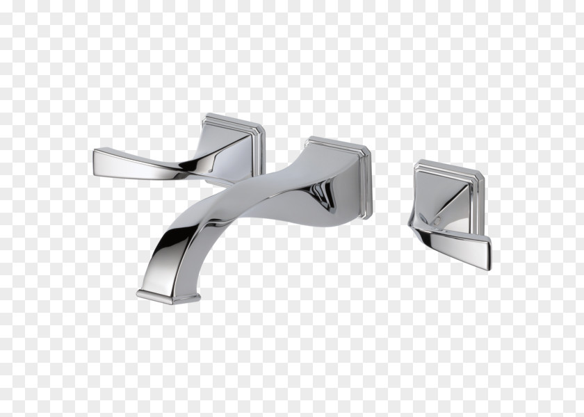 Wall Mounted Pc Brizo 65830LF Virage Two Handle Wall-Mount Lavatory Faucet Handles & Controls Sink Toilet Bathroom PNG