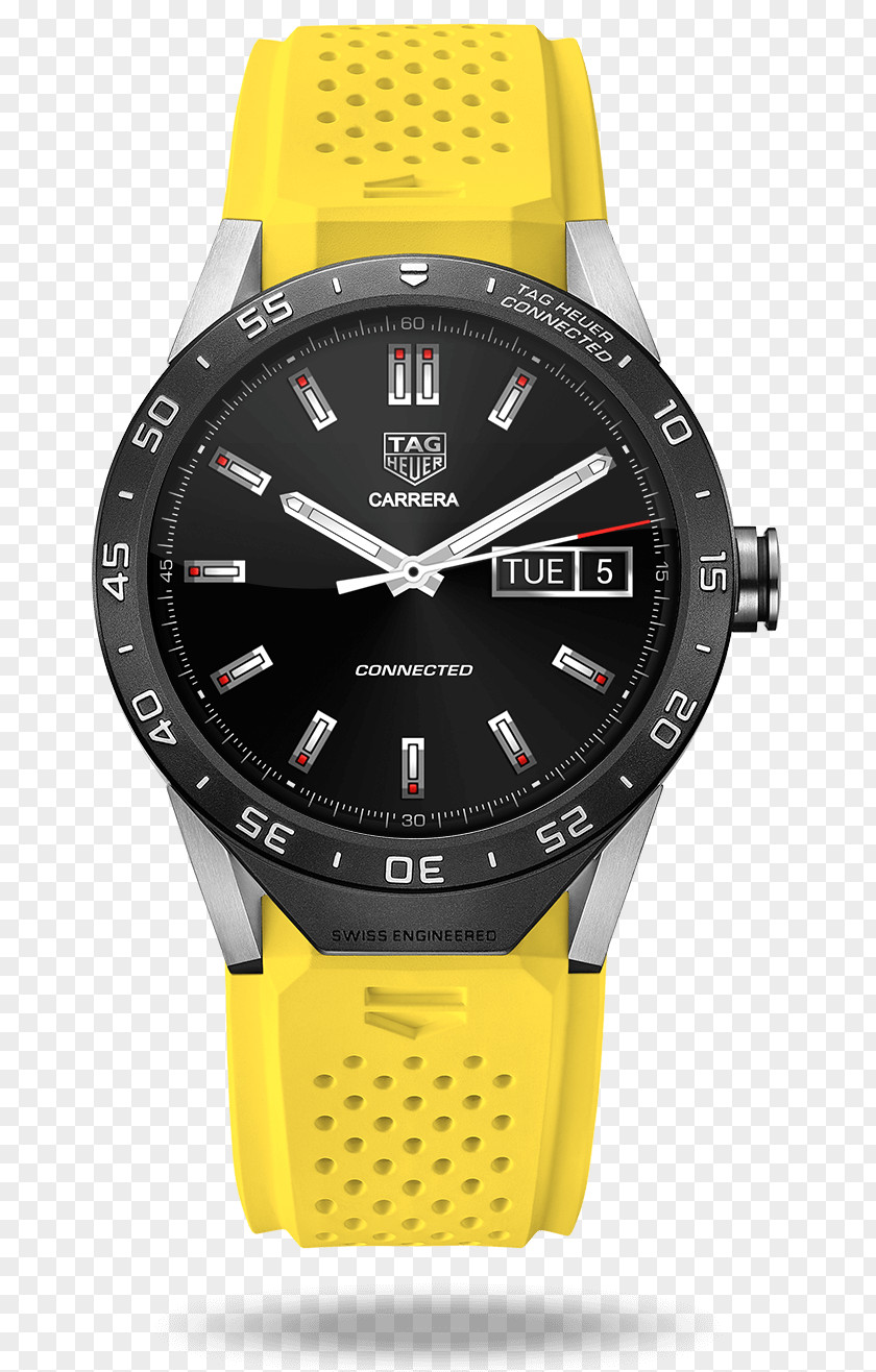 Yellow Chronometer Moto 360 (2nd Generation) Samsung Gear S3 TAG Heuer Connected Smartwatch PNG