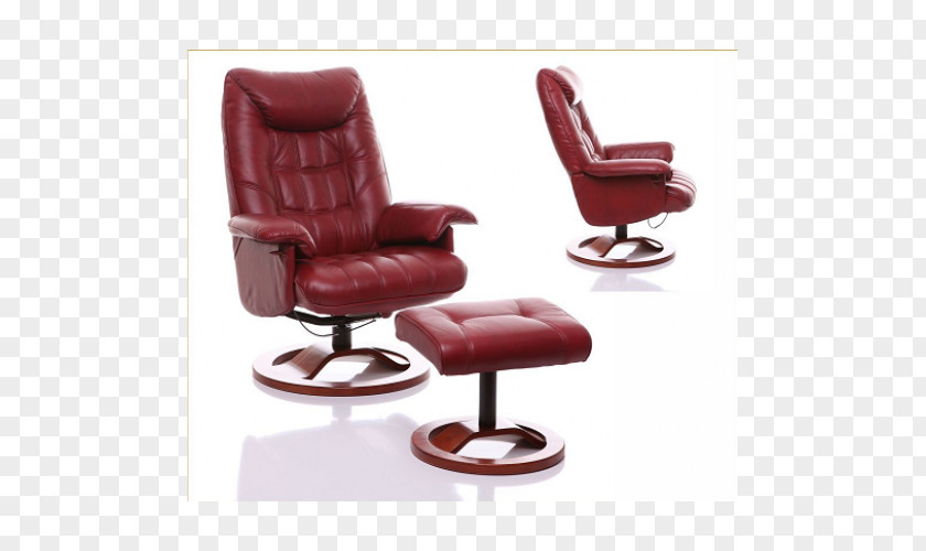 Chair Recliner Footstool Leather PNG