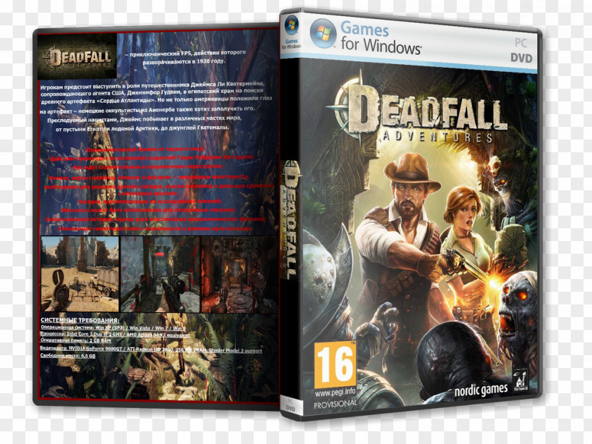 Deadfall Adventures Xbox 360 THQ Nordic PC Game PNG