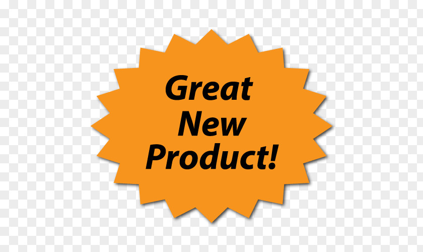 New Product Sticker Label Paper Starburst PNG