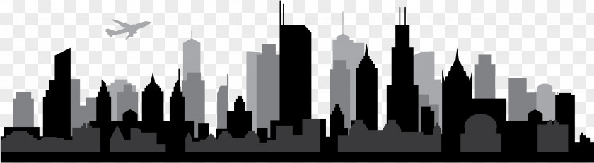 Skyline Chicago Silhouette PNG