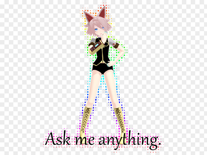 Ask Anything Costume Character Font PNG