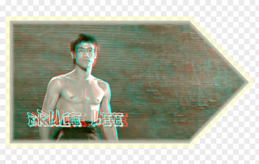 Bruce Lee Christ The King Dale Arden Tang Lung Anaglyph 3D Film PNG