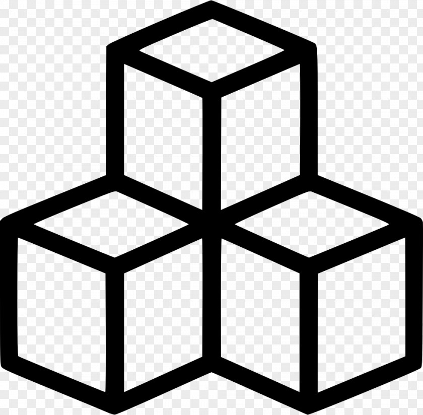 Cube Sugar Cubes Icon Design PNG