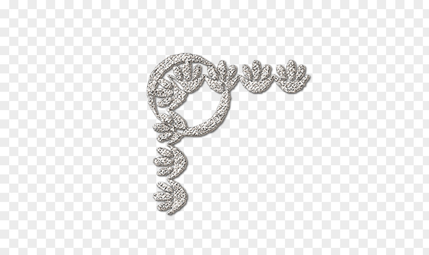 Silver Delicate Lace Angle Icon PNG