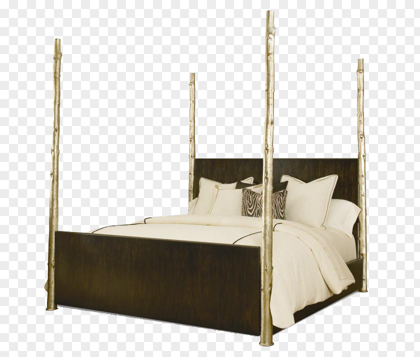 3d Fashion Decoration Bed Frame Table Four-poster Canopy PNG