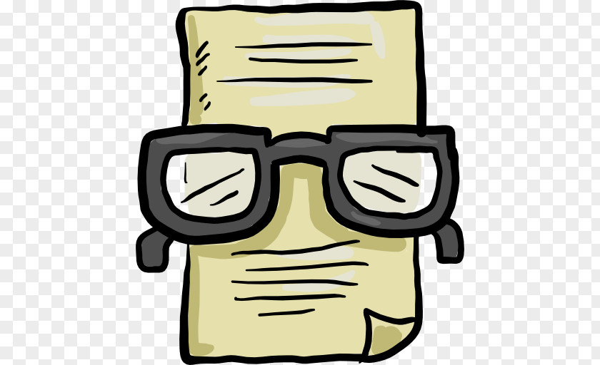 Glasses Paper Clip Art PNG