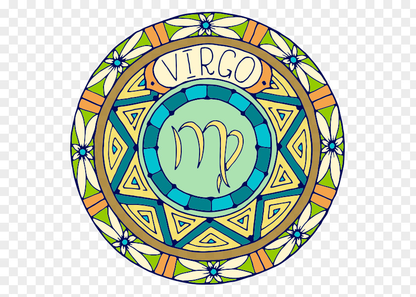 Virgo Zodiac Astrological Sign Mandala Astrology PNG