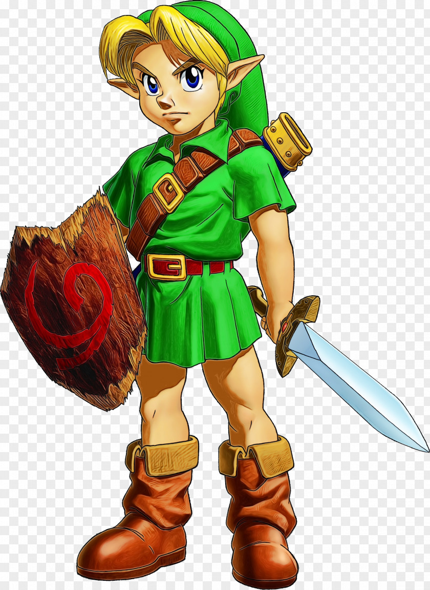 Action Figure Cartoon The Legend Of Zelda: Ocarina Time Majora's Mask Link Princess Zelda Video Games PNG