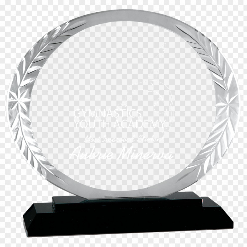 Glass Trophy Silver Award PNG