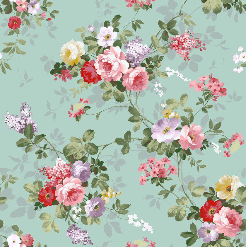Hand Colored Flower Pattern IPhone 6 Plus 4S 5 X PNG