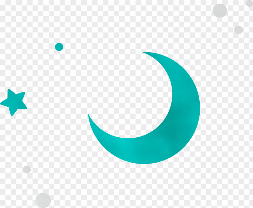 Logo Circle Crescent Turquoise Computer PNG