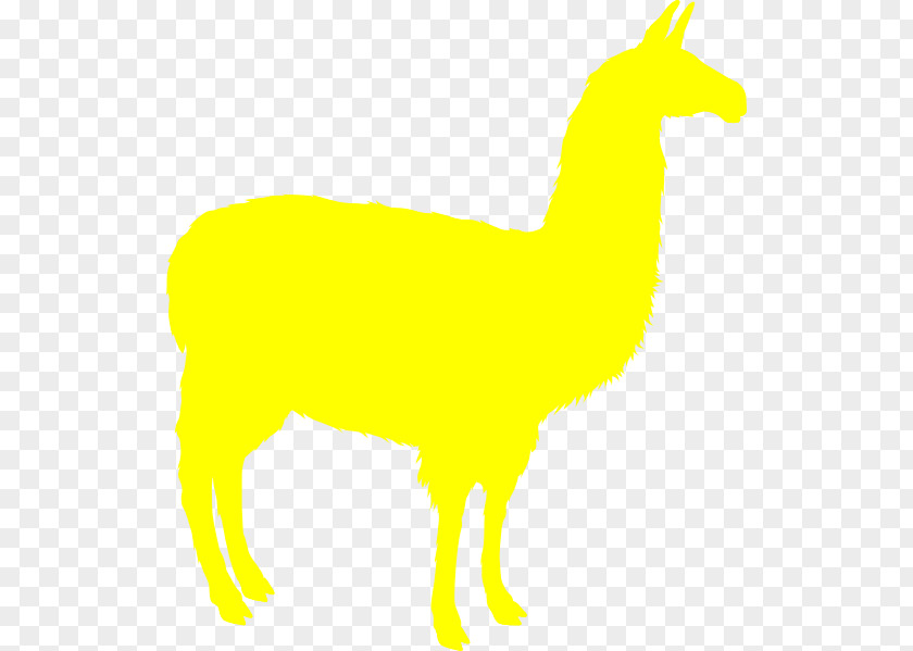 Neon Building Yellow Llama Clip Art PNG