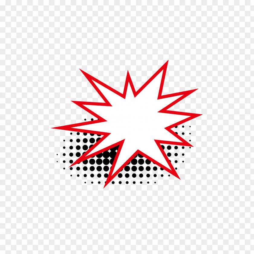 Red Explosion Icon Tree Star Pattern PNG