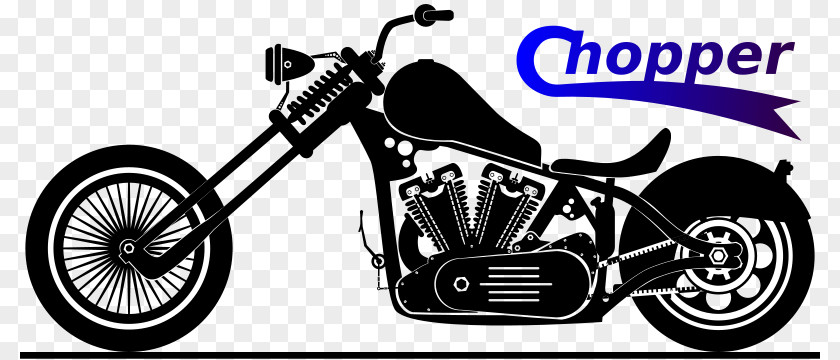 Chopper Cliparts Motorcycle Harley-Davidson Clip Art PNG