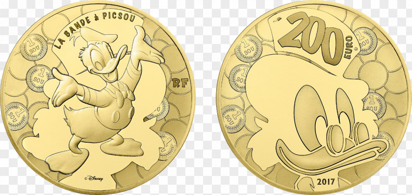 Coin Scrooge McDuck Monnaie De Paris Donald Duck Huey, Dewey And Louie PNG