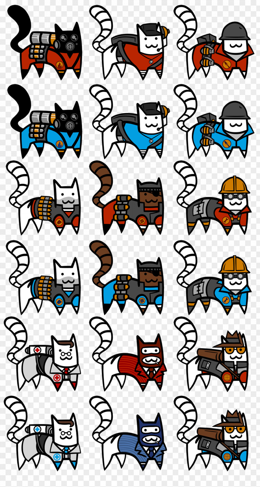 Tuzki Stickers Team Fortress 2 Nyan Cat Kitten Video Game PNG