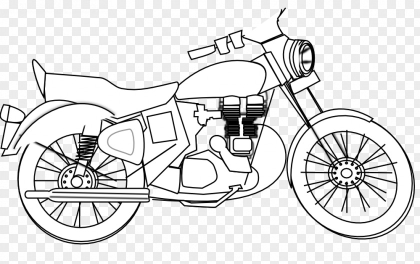 Black And White Line Art Honda Motorcycle Helmets Harley-Davidson Clip PNG