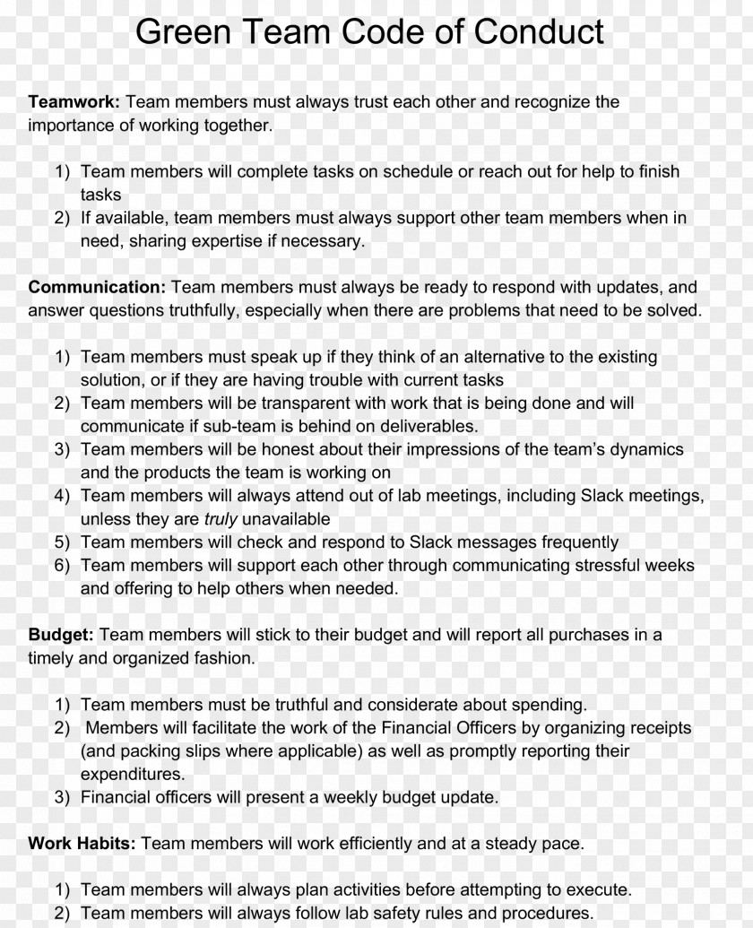 Code Of Ethics Conduct Ethical Business Document PNG