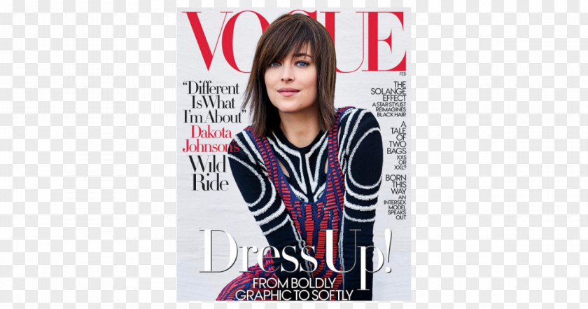 Dakota Johnson Anastasia Steele Vogue Fifty Shades Actor Magazine PNG