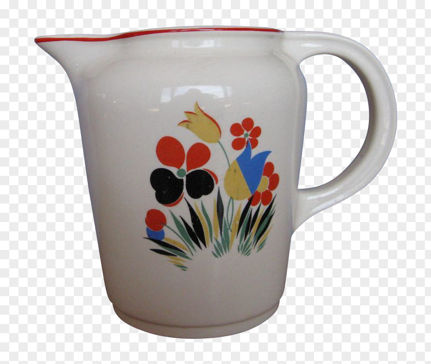 Hand-painted Milk Pitcher Jug Ceramic Mug Tableware PNG