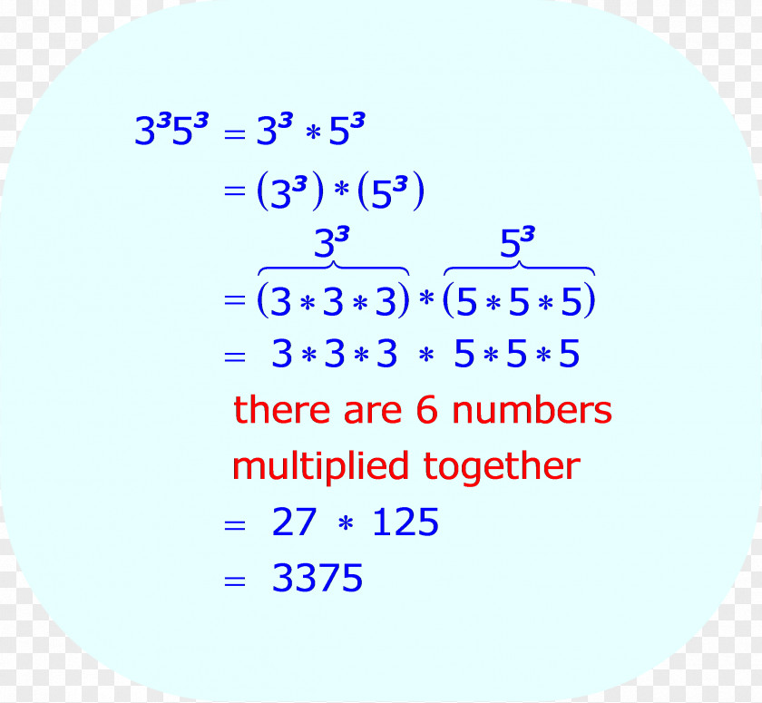 Handwritten Math Problem Solving Exponentiation Multiplication Number Expression Formula PNG
