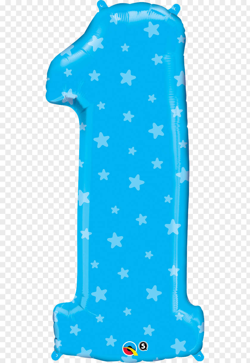 Balloon Mylar Birthday Blue Party PNG